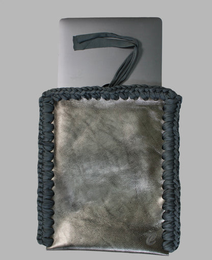 Funda Piel - Plateada